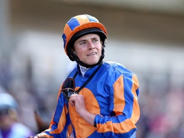 Ryan Moore will don the blue and orange silks aboard Churchill in the Juddmonte International